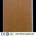 Painel de parede de PVC laminado de madeira Painel de PVC 20 mm de sulco